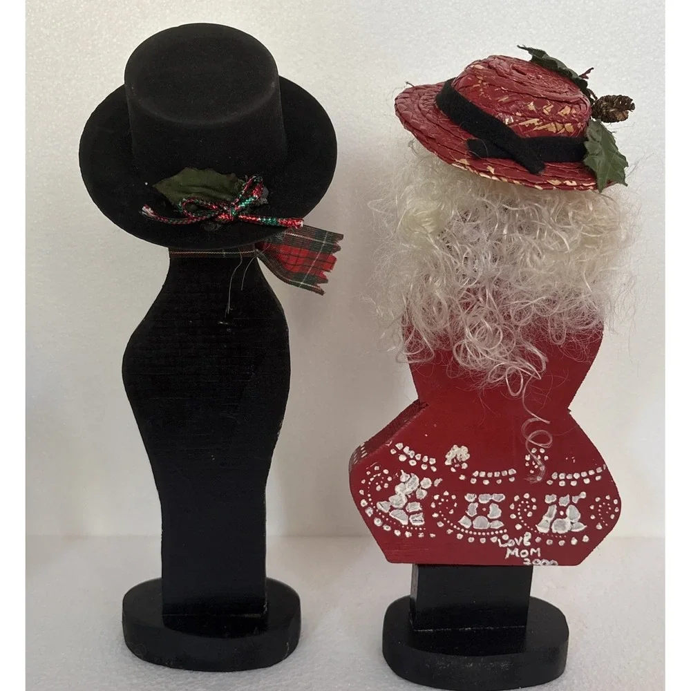 Wooden Family Christmas Carolers By Katherine Harris‎ & Carl 2000 Vintage